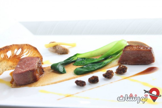 Australian-lamb-loin-yougn-jackfruit-puree-sauteed-bok-choy-Rock-Spices-and-Cardamom-infused-demi-glace